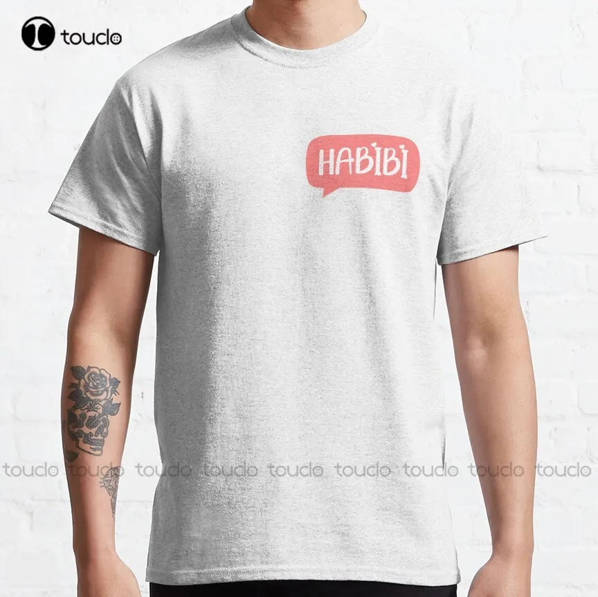 

Habibi Is An Arabic Word That Literally Means “My Love” -حبيبي Classic T-Shirt Cotton Outdoor Simple Vintag Casual Tee Shirts