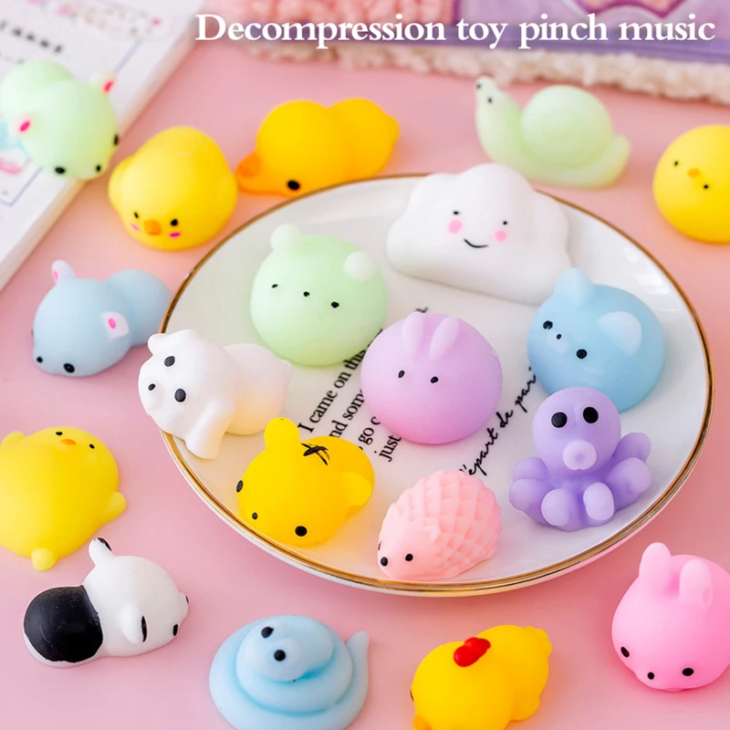 

Милые мягкие игрушки-антистресс Mochi в виде животных, сенсорные игрушки для взрослых