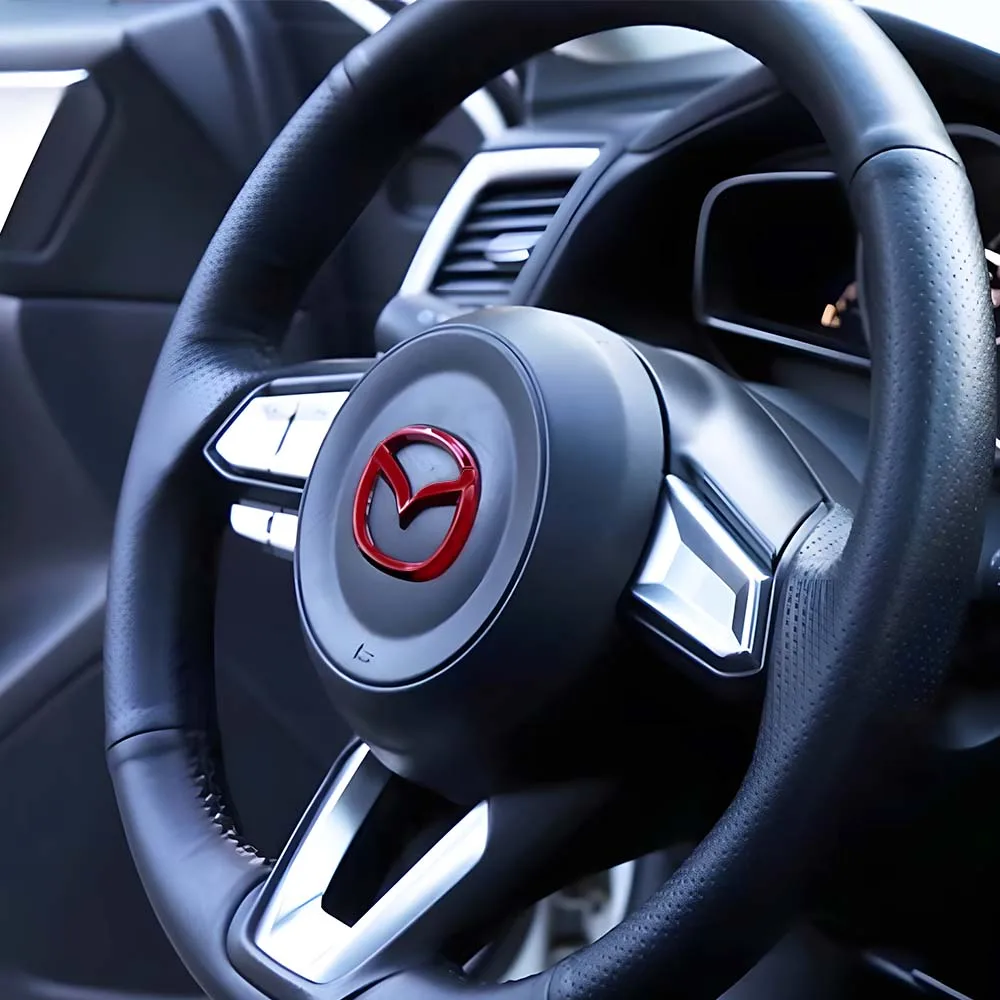 Центральная наклейка на руль автомобиля из АБС-пластика украшение