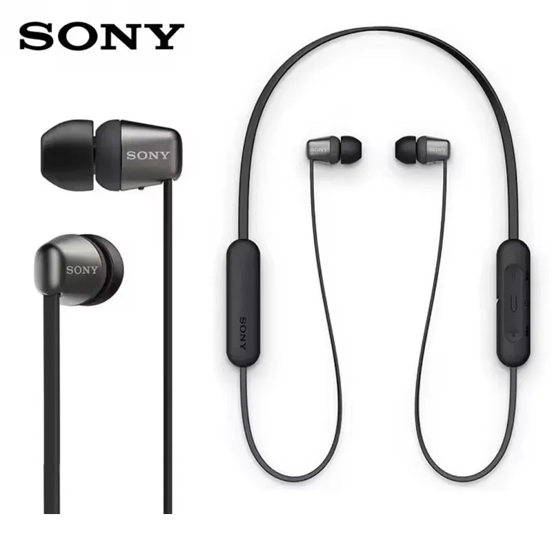 Беспроводные наушники-вкладыши Sony WI-C310 Bluetooth с микрофоном черные