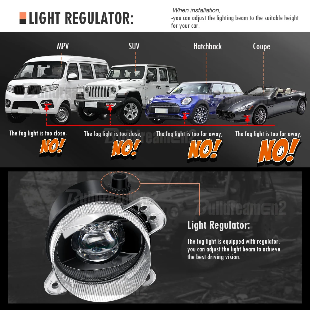 2 противотуманных фар Canbus в сборе для Volkswagen VW Caravelle T5 2003-2009 30 Вт 8000LM Автомобильные