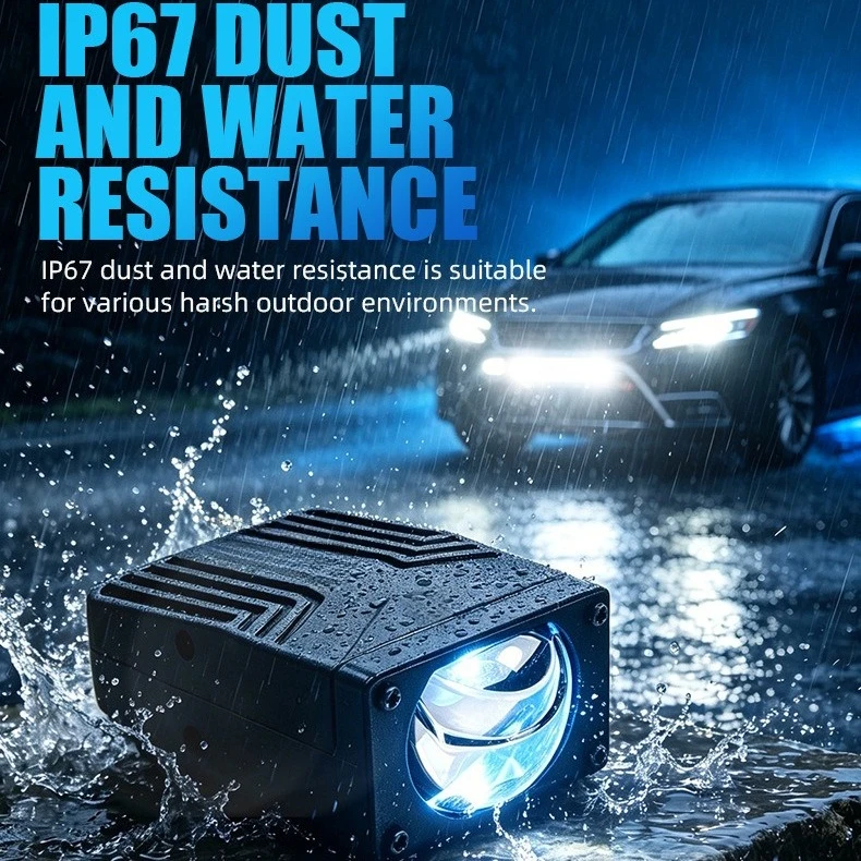 Фото Оптическая решетчатая фара S100, 86 Вт, 12 В, светодиодный прожектор, мощный водонепроницаемый ультраяркий внедорожный светильник №5