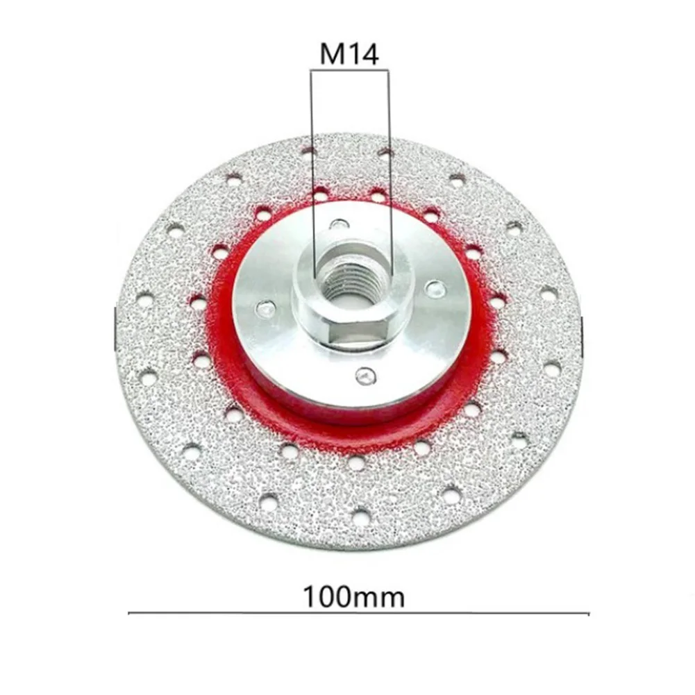

1pcs 100/115/125mm M14 Double Sided Brazed Diamond Coated Grinding Disc Cutting Wheel For Cutting Ceramic Tiles Tools