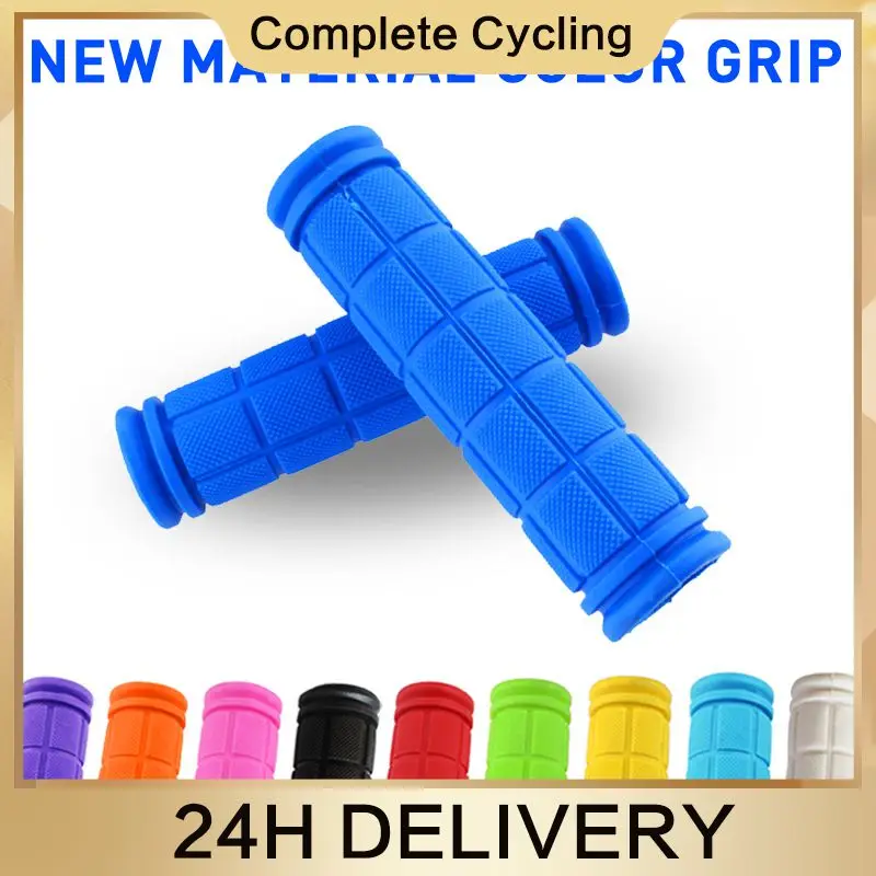 

Bicycle Grips Non-slip Rubber Handlebar Various Colors Mountain Bike Handle Cover Easy To Put Practical Bicycle Grips