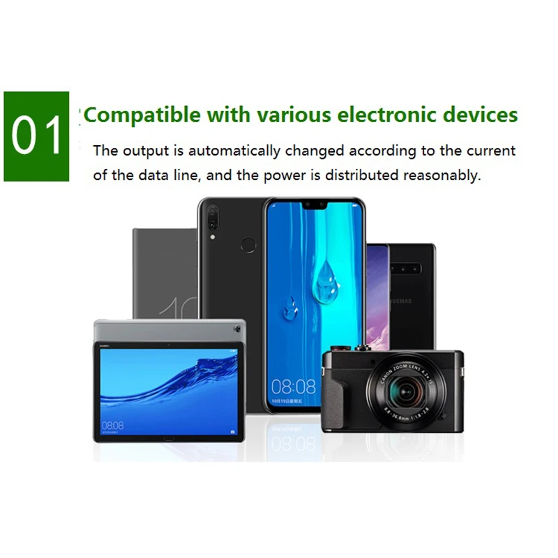 Автомобильное зарядное устройство с USB-портом и функцией быстрой зарядки для Toyota