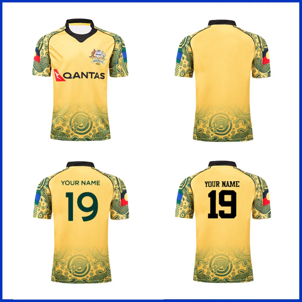 

2018 австралийская Домашняя футболка для регби 2020/2021 австралийские тренировочные шорты для регби, размер S-3XL-5XL