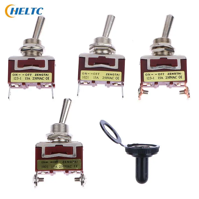 

1PCS 12mm Momentary Toggle Switch 2pin Single Side Spring Return Latching On-off Fixed Waterproof Cover Momentary Toggle Switch