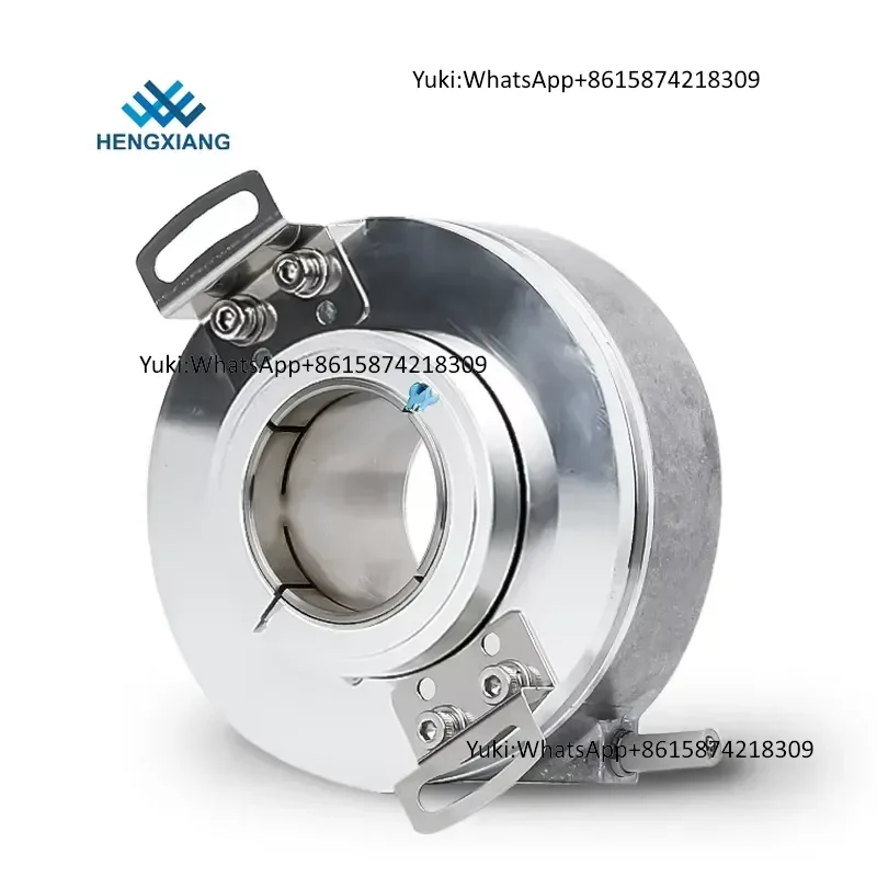 Фото Инкрементальный оптический поворотный энкодер HENGXIANG K76 с полым валом, TTL/HTL, выходное напряжение 5В, 1024ppr, внутреннее отверстие 25мм, IP50 №1