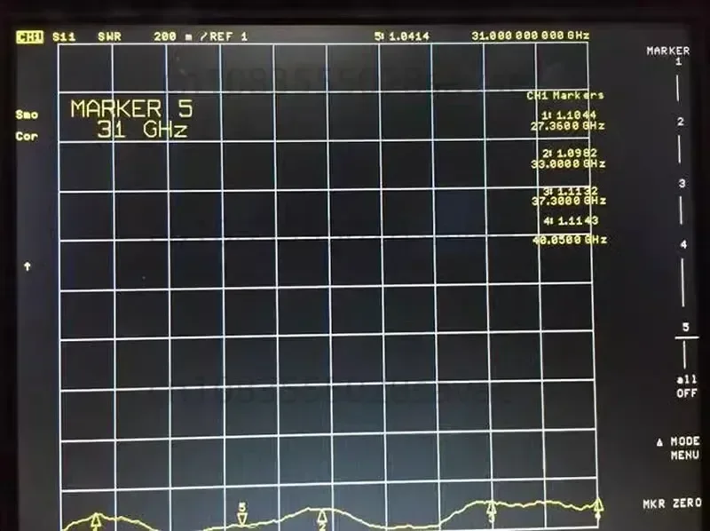 BJ320 (WR28) Waveguide к коаксиальному преобразователю 26 3-40 ГГц