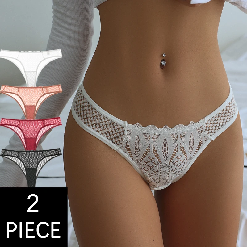 Женские сексуальные кружевные трусики CINOON 2 шт./партия новые стринги с заниженной