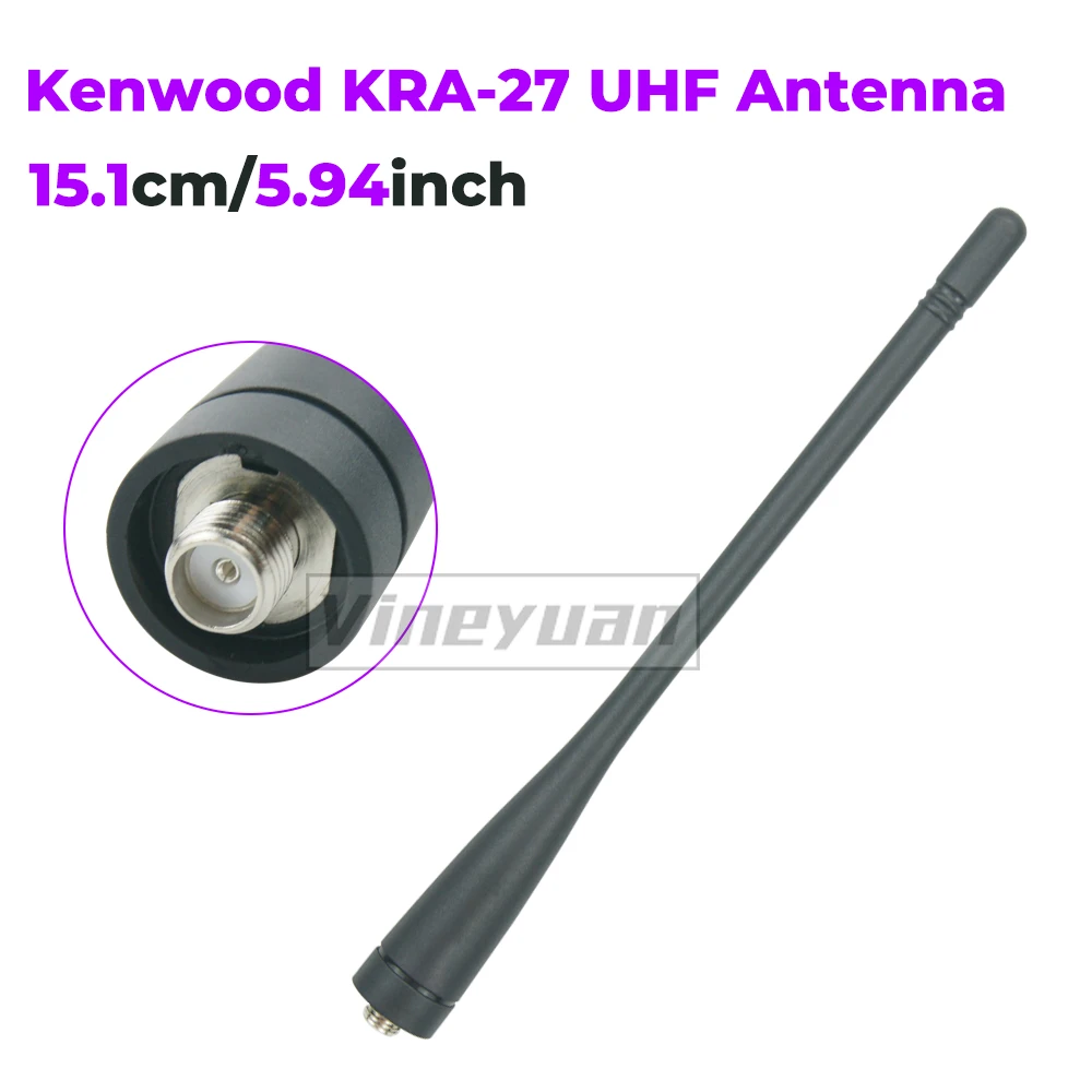 Kenwood KRA27 UHF Antenna for Kenwood TK372 TK3160 TK3170 TK3173 TK3180 TK3300 TK5310 TK3206 TK3207 Helical Antenna 400-470 MHz