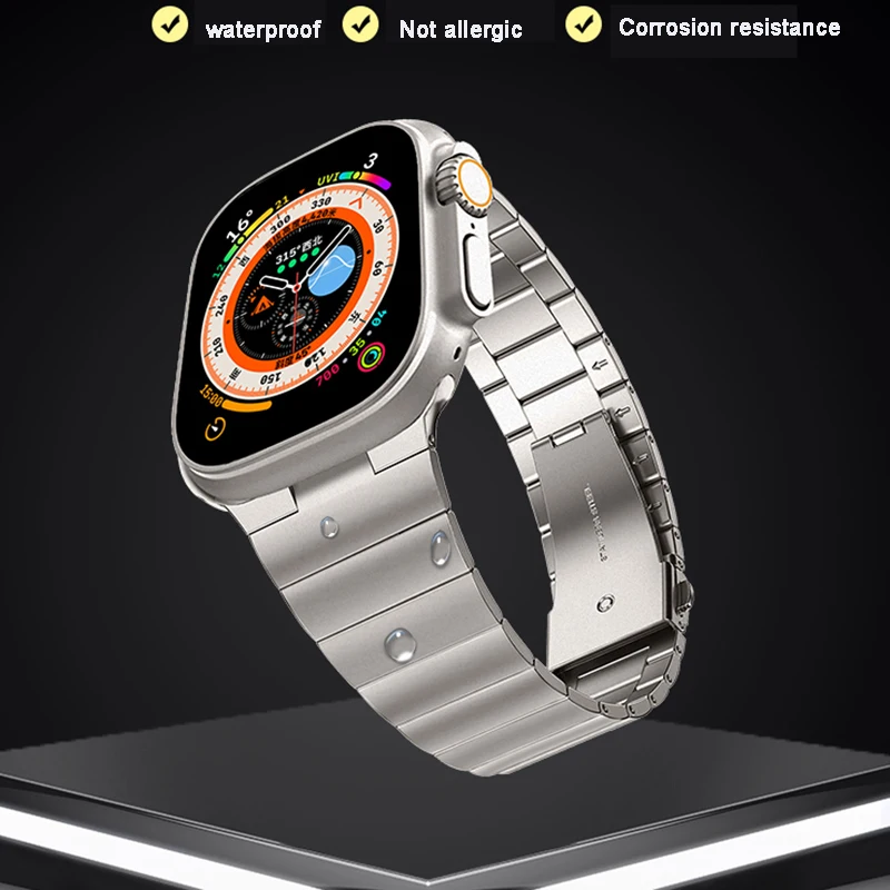Stainless Steel Strap for Apple Watch 8 ultra 49mm Watchband for iWatch 8 7 6 5 4 3 2 1 SE Series 45mm 44mm Replacement band
