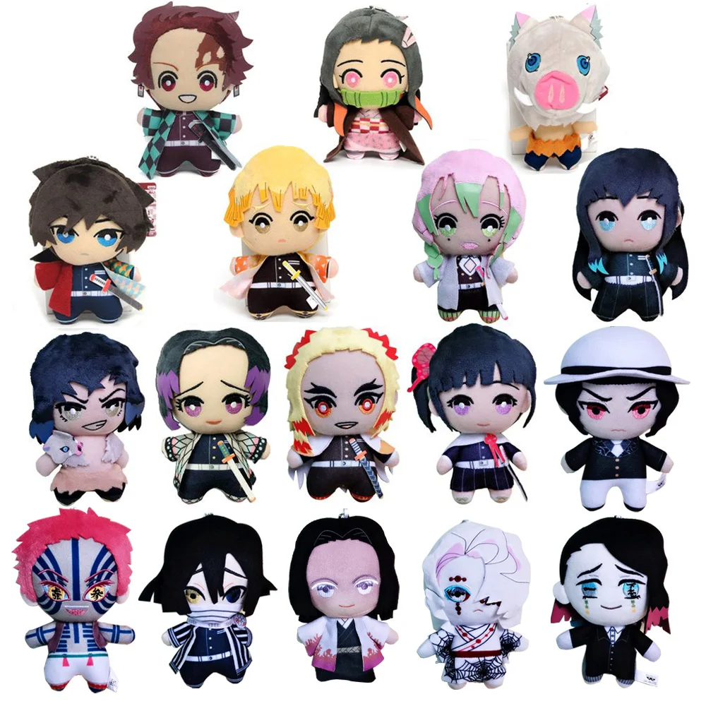 

15cm Japan Anime Demon Slayer Tomioka Giyu Kamado Tanjirou Kamado Nezuko Agatsuma Zenitsu Plush Toys Doll Peluche Girl Gift