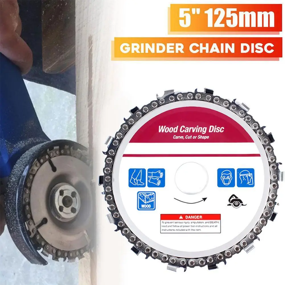 

Woodworking Cutting Wood Slotted Saw Angle Grinder Carbide Wood Carving Disk Grinder Disc Chain 115/125MM