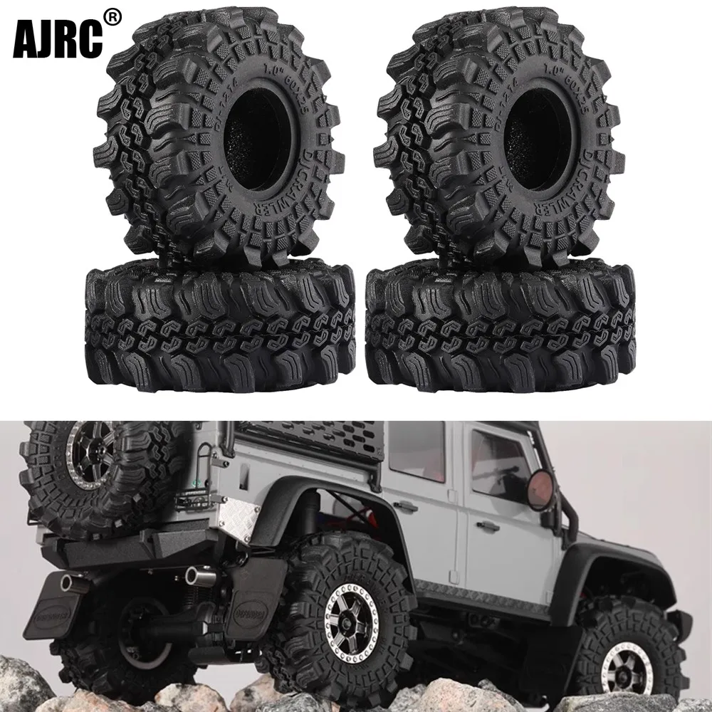 Широкие шины с гумовой капелью для радиоуправляемого грузовика Traxxas TRX4m Defender Axial