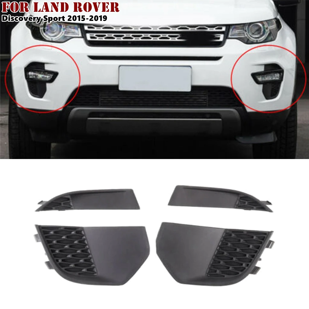 

4Pcs Car Front Bumper Fog Lamp Bezel Cover Decor Trim For Land Rover Discovery Sport L550 2015 2016 2017 2018 2019