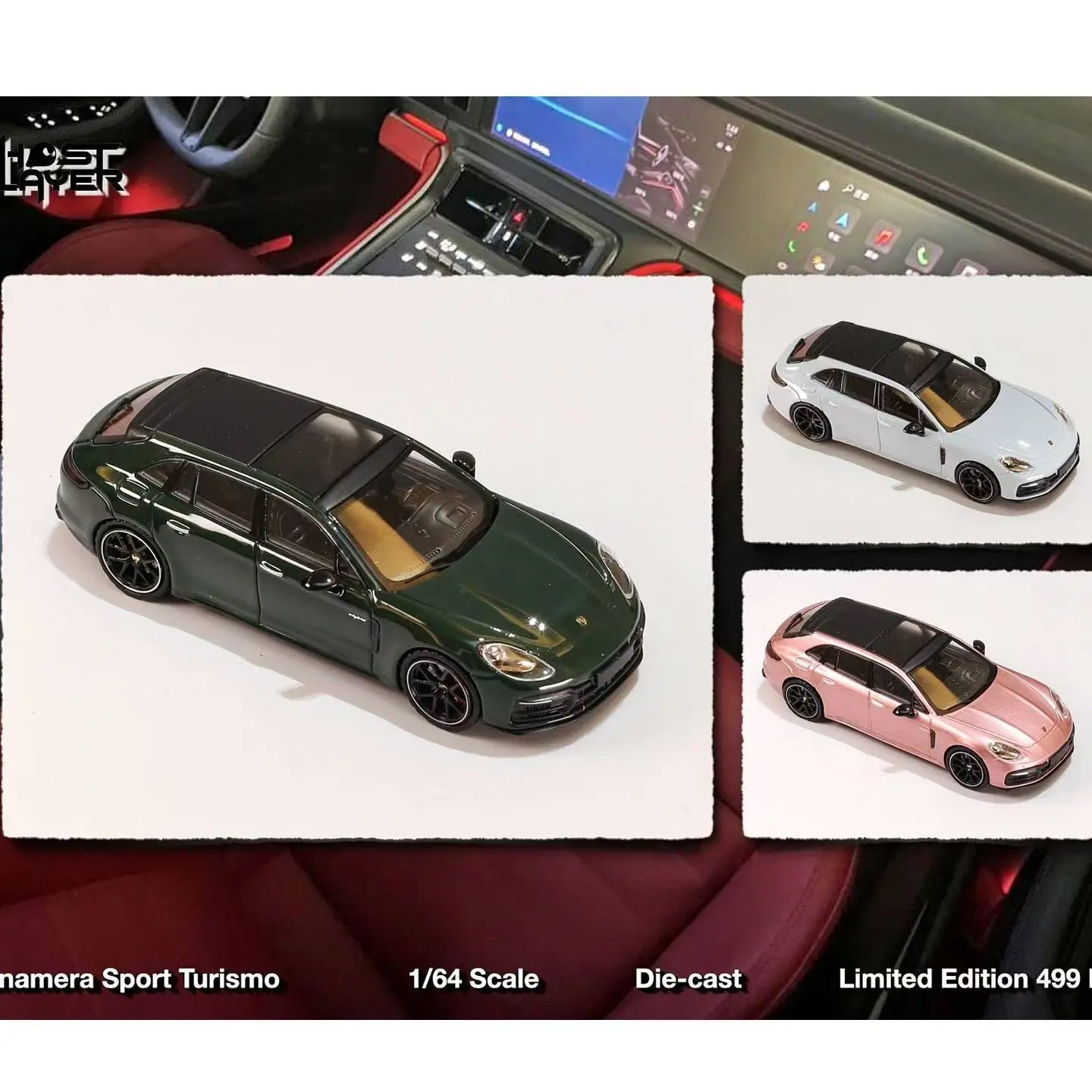 Фото Модель автомобиля Porsche Pamela Touring Edition из литого металла в масштабе 1:64 от Ghost Player. №1
