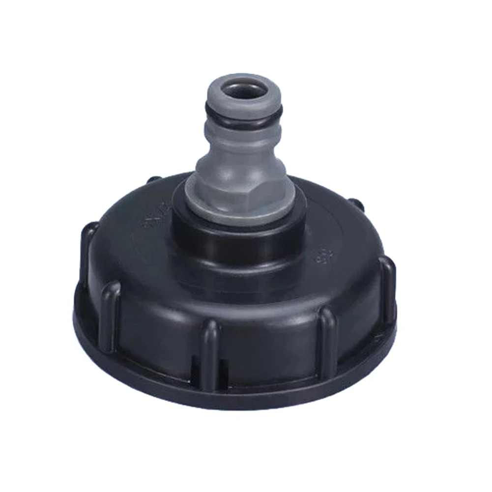 

Black IBC Tank Tap 60mm Coarse Thread Fitting 1000 Litre Water Tank Faucet Container Pipe Connector Garden Hose Pipe Adapter