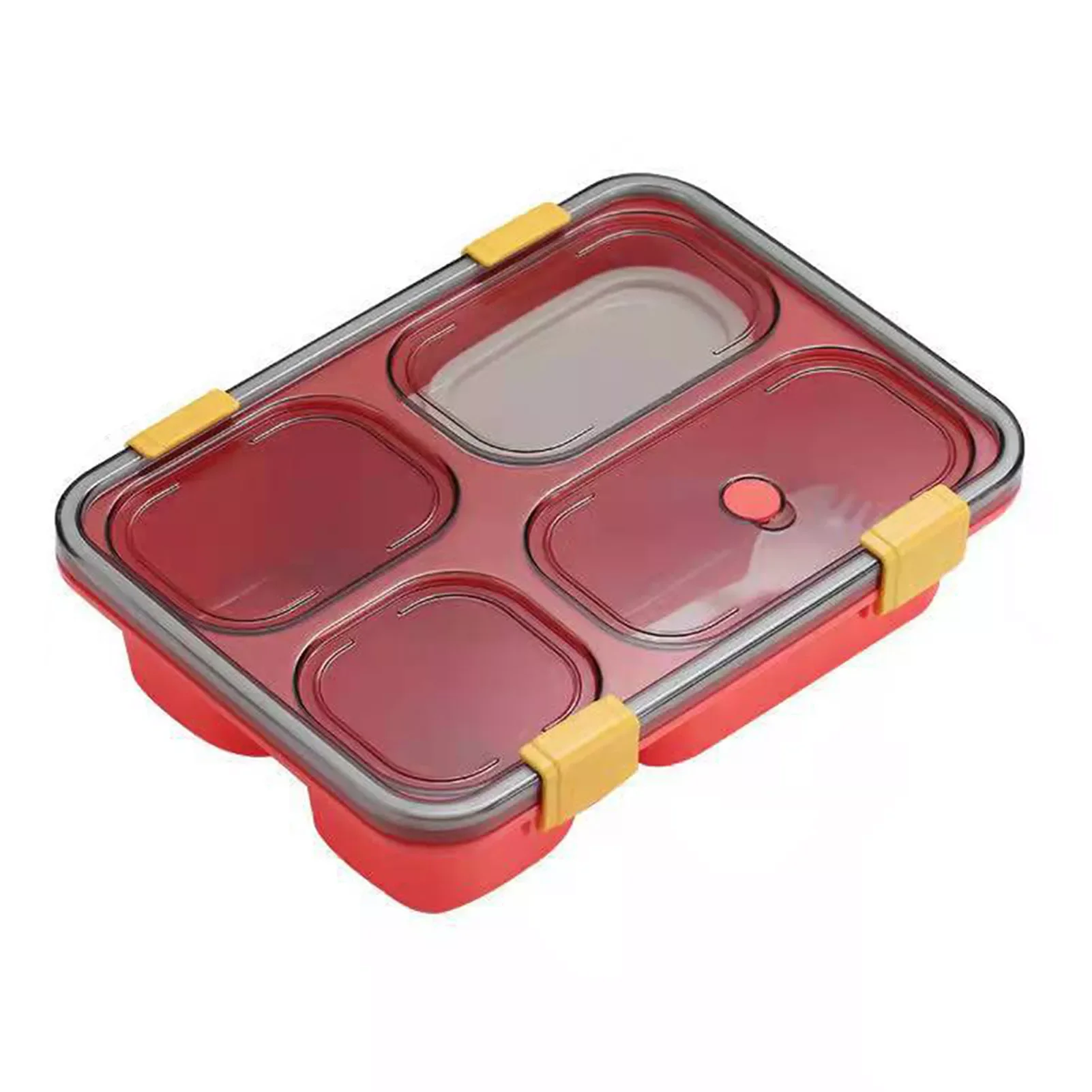 

NEW IN Plastic Bento Boxes Containers 4 Compartments Stackable Design Lunch Box for Baby Food Storage