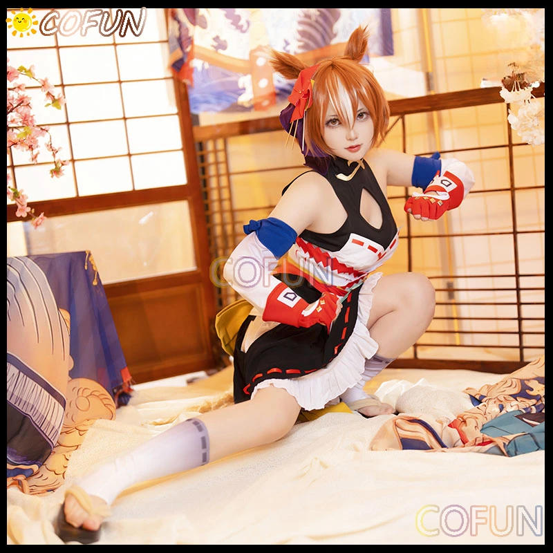 

COFUN [Customized] Anime Umamusume: Pretty Derby Yaeno Muteki Cosplay Costume Halloween Outfits Women Anime Dress
