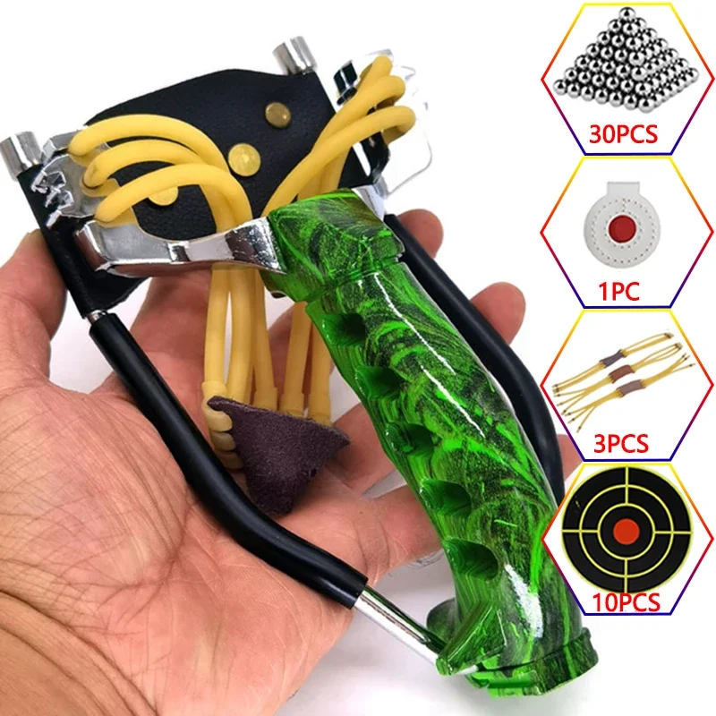 Металлическая Мощная Рогатка профессиональная для охоты на открытом воздухе