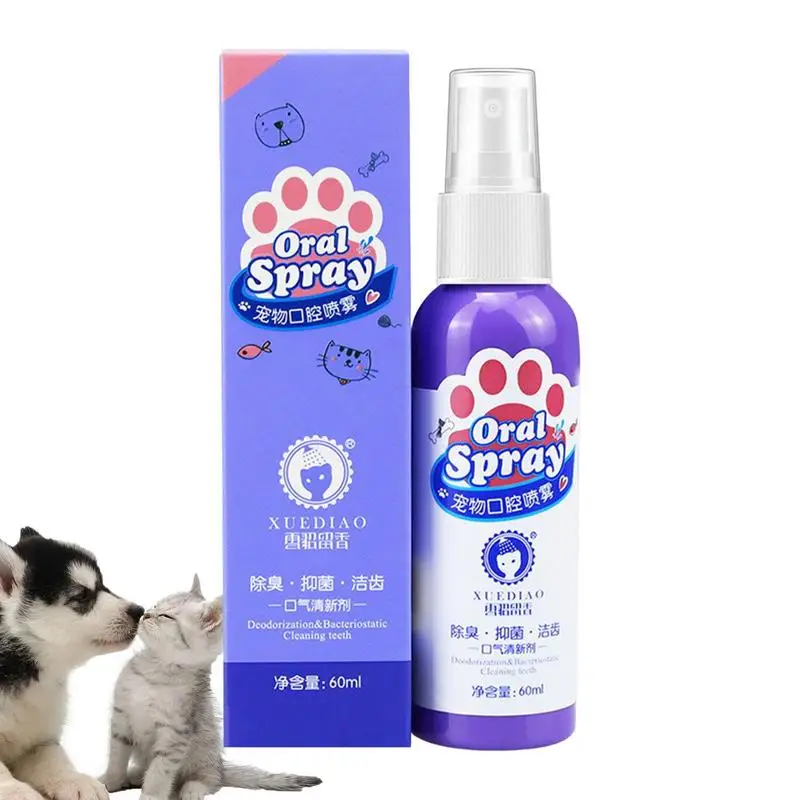 

Dog Oral Deodorant Spray Pet Dental Remove Kitten Bad Breath Spray Whitening Teeth Breath Freshener Oral Spray Cleaning Supplies