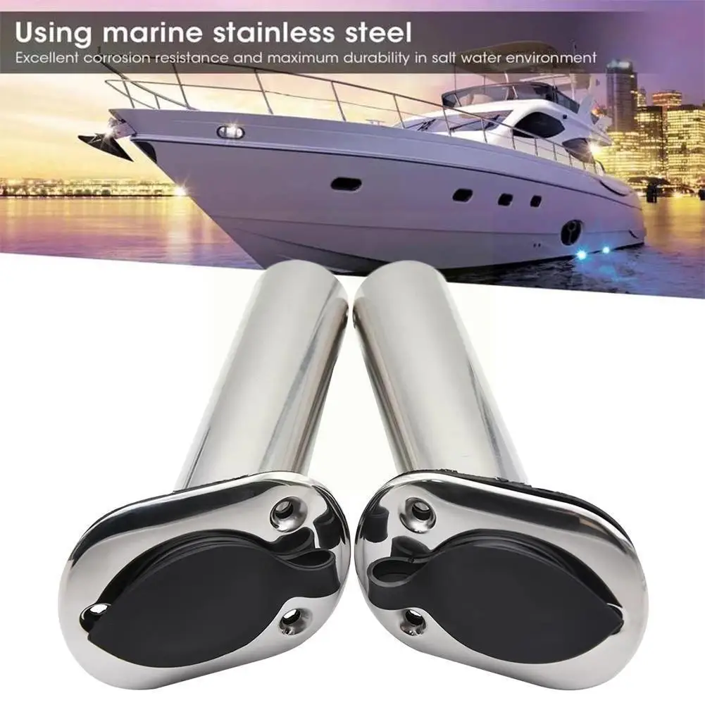 

90degree Fishing Pole Stand High Quality Steel Flush Mount Rod Holder For Boat Accessories Marine J3b9