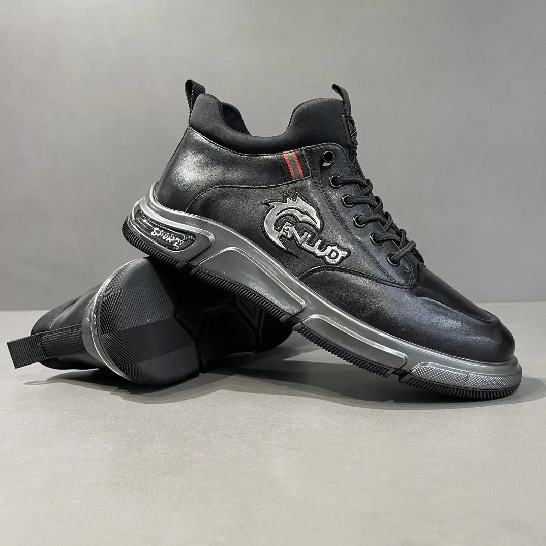 Новое поступление мужская повседневная обувь из коровьей кожи с верхним слоем