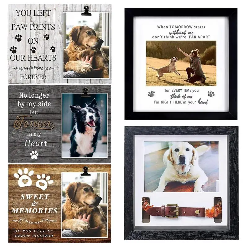 Dog Memorial Picture Frame Wooden Dog Memorial Picture Frames For Dogs That Passed Sympathy Photo Keepsake Cat Dog Loss Gift