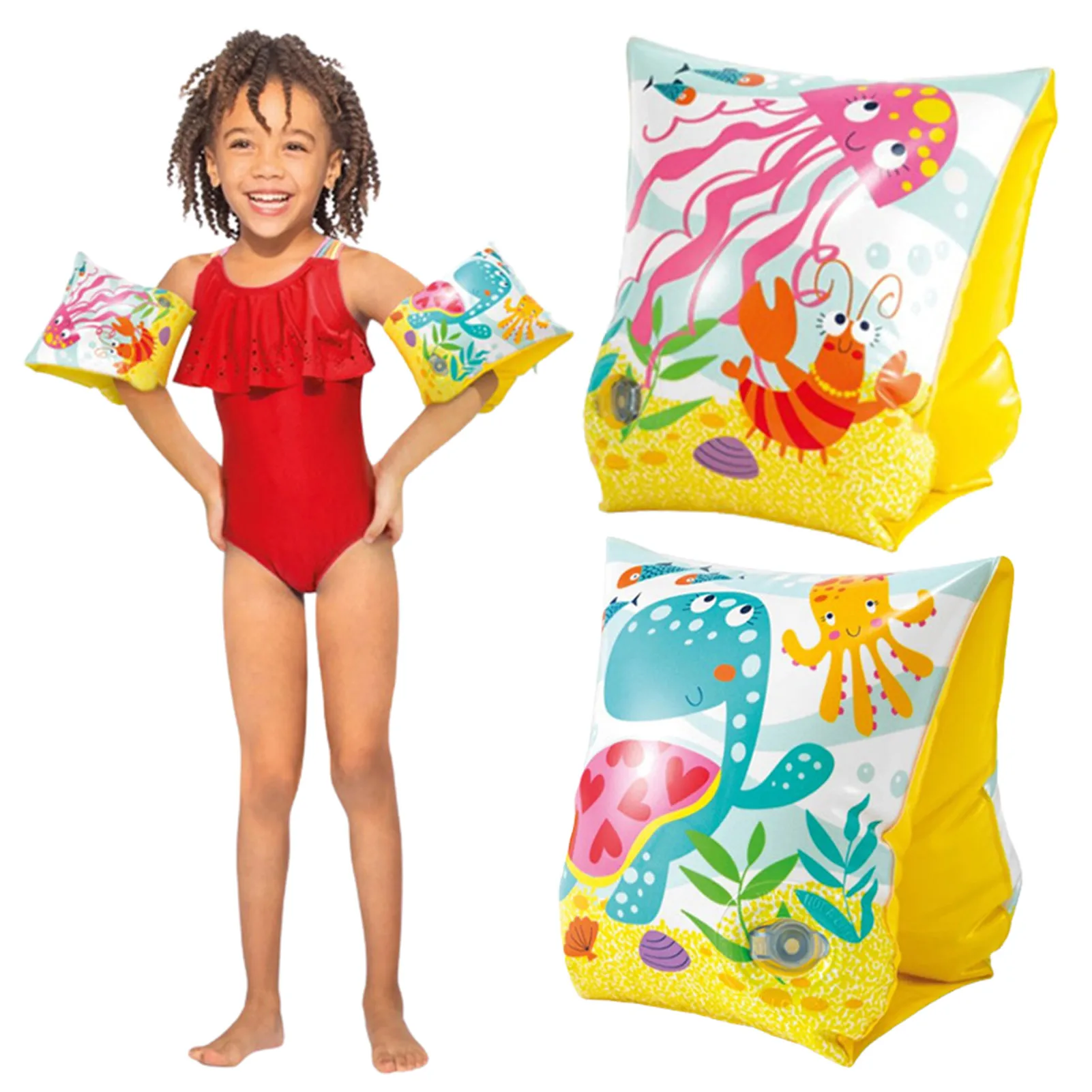 

Детские плавающие повязки на руку для плавания, плавающие повязки на руку, детское плавающее безопасное снаряжение для бассейна, обучение п...