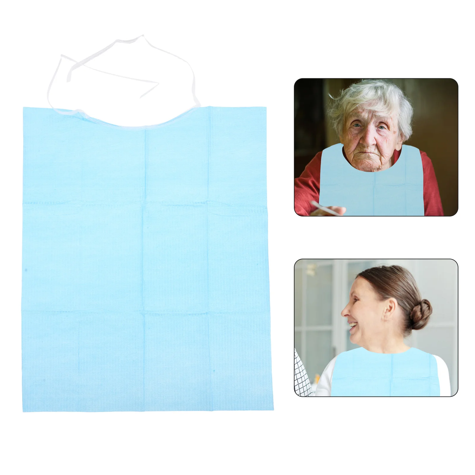

Bibs Adult Bib Elderly Clothing Protectors Feeding Adults Eating Disability Disposable Senior Aprons Washable Mealtime Dining