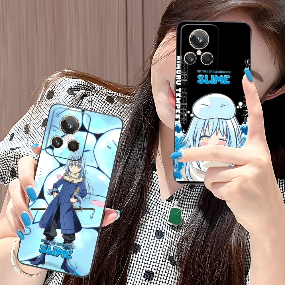 Slime Tensura Rimuru Mobile Phone Case for Realme GT 2 9i 8i 7i Pro X50 X2 C35 C21 C20 C11 C3 Black Soft Cover Shell