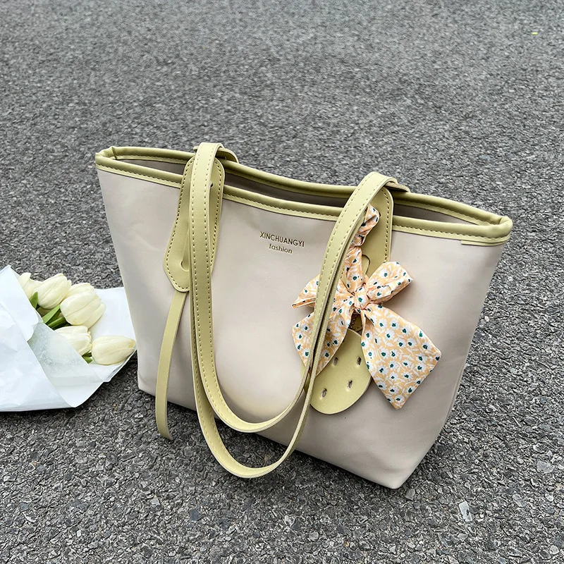 

Вместительные женские сумки-тоуты, Наплечные Сумки из искусственной кожи для женщин 2022, модная женская сумка для покупок с ручками сверху, р...