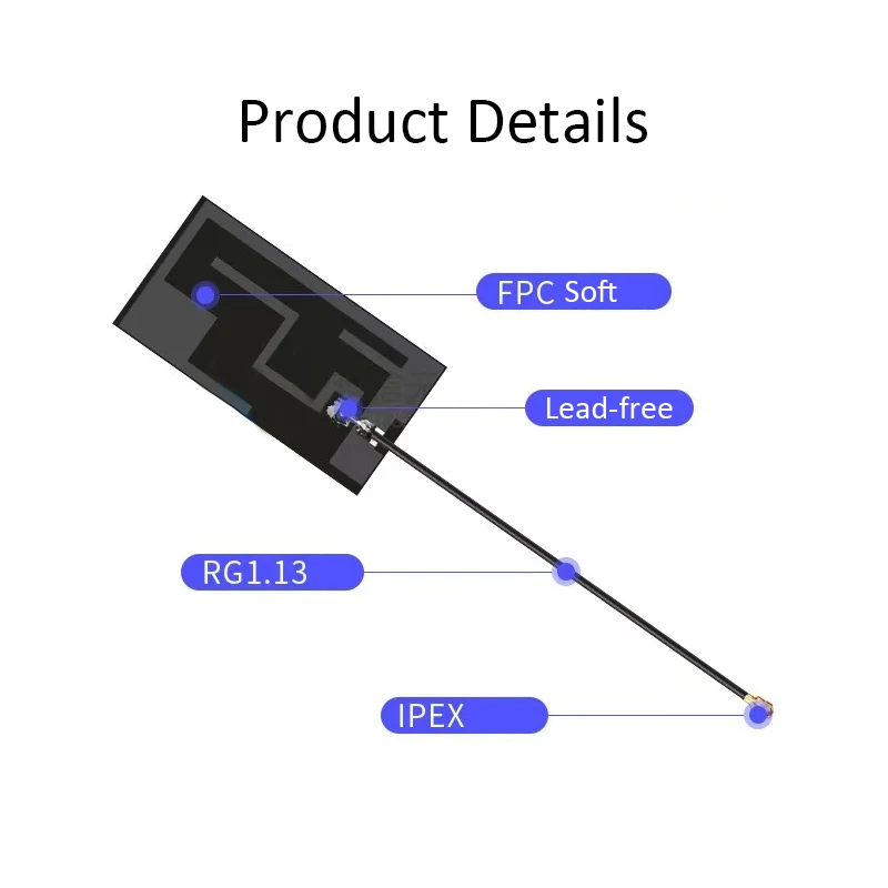 Фото Антенна LORA 868 МГц 915 МГц GSM 3G Встроенная всена антенна FPC 1800 МГц 1900 МГц 2100 МГц 2170 МГц №2