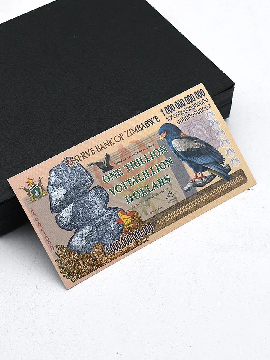 Коллекционные банкноты Зимбабве 1 триллион йотталлион долларов MAI KE crafts