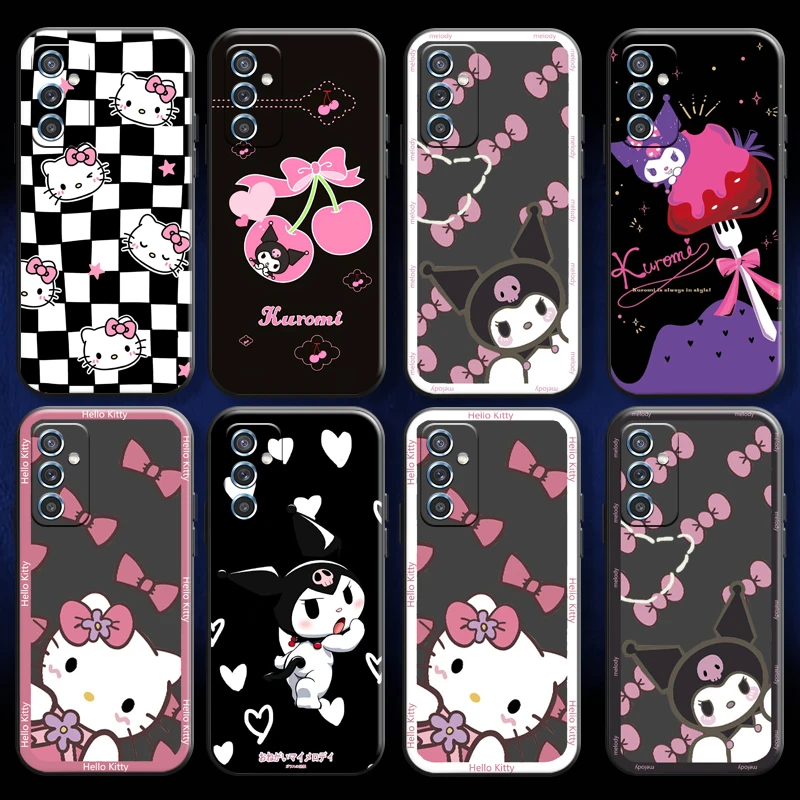 

Kulomi Hello Kitty 3D Print Cartoon For Samsung M11 M12 Phone Case Soft Black Carcasa Funda Silicone Cover Back