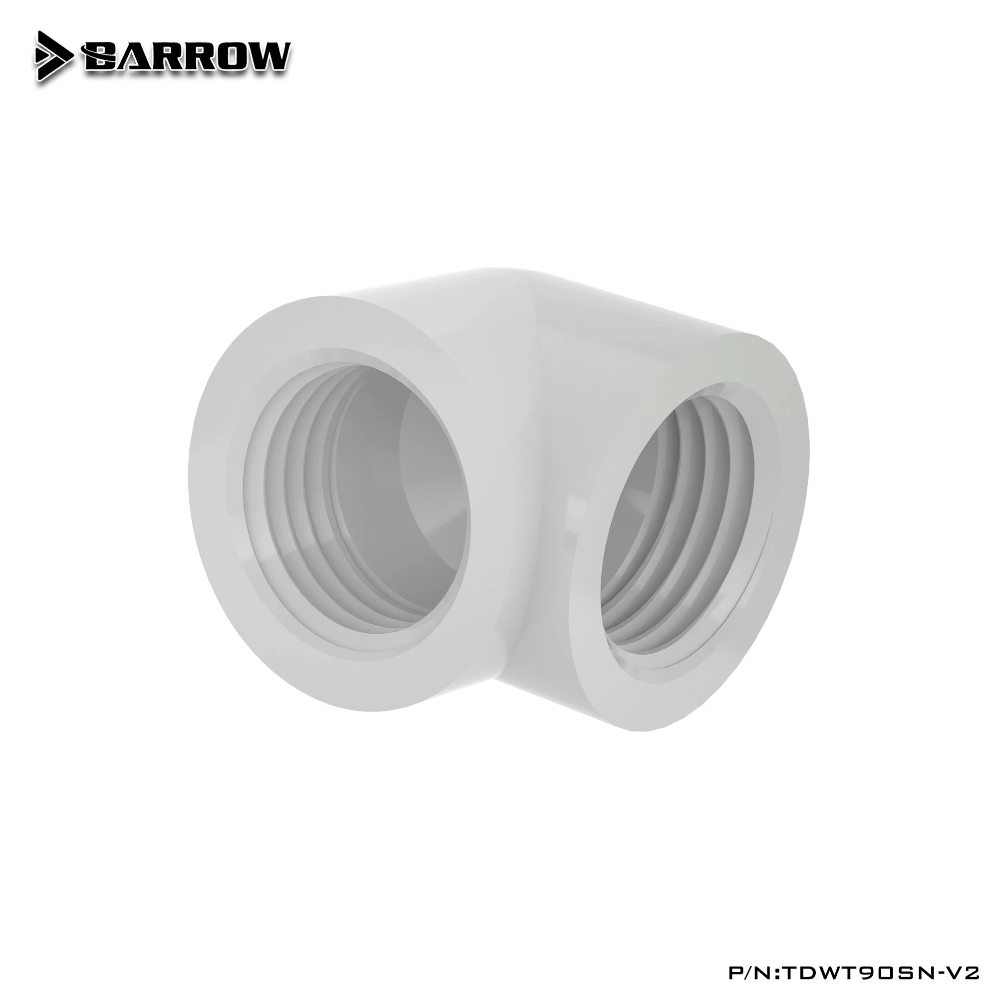 2 шт. Barrow 90 градусов двойной внутренний Резьбовой Адаптер G1/4 дюйма