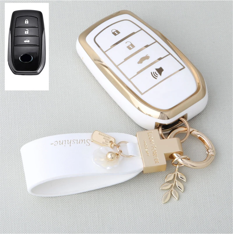 2/3/4 кнопочный автомобильный чехол для Toyota RAV4 HARRIER Hilux Fortuner Land Cruiser Crown Highland Prado Yaris