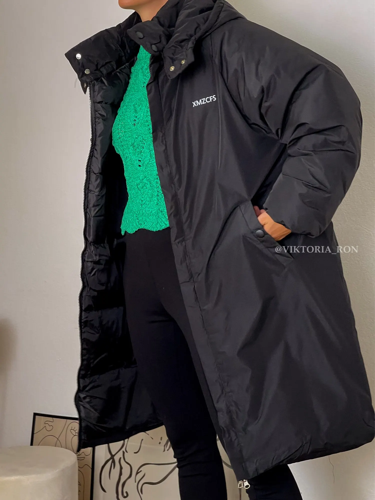 Mid-length Cotton-padded Jacket 2021 New Coat Women's Winter Sports Style Bubble Coat Oversized Cotton-padded Jacket Parker