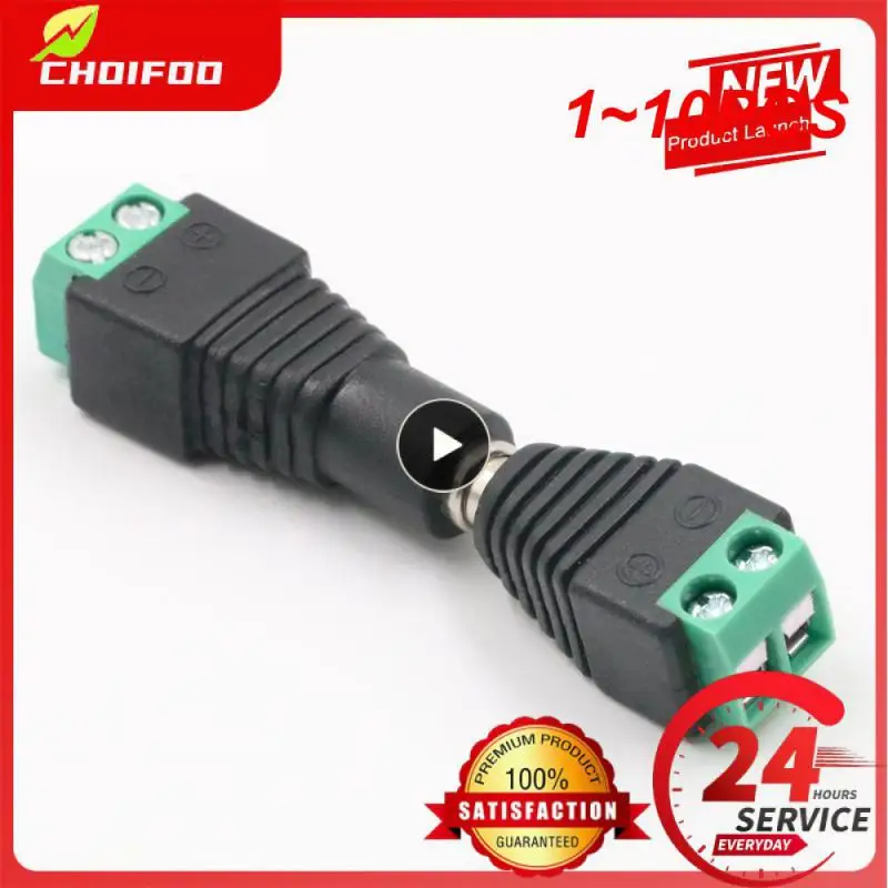 

1 ~ 10 шт. Коаксиальный Cat5 к Bnc Штекерный разъем питания постоянного тока, гнездовой разъем постоянного тока, Штекерный адаптер Av BNC UTP для камеры видеонаблюдения, Video Balun