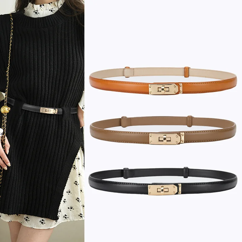 

Lacquered Leather Belt Women's Luxury Designer Fashion Casual Trend Dress Accessories Decor Goth Girdle Corset for Women New