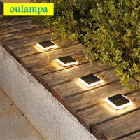 2packs deck lawn pathway solar ground lights waterproof for road park cortyard villa buried backyard landscape decoration