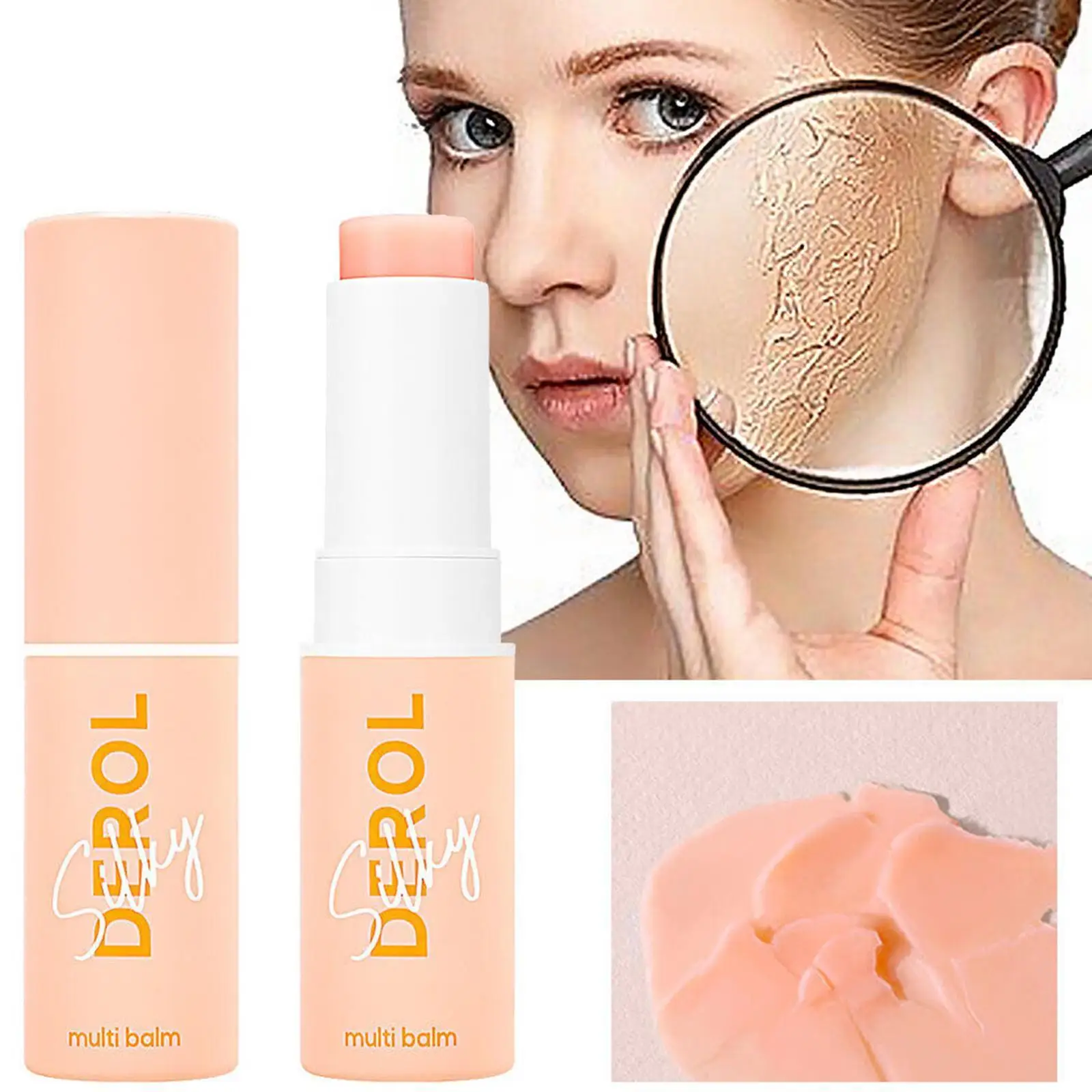 

DEROL Moisturizing Balm Stick Anti-Wrinkle Hydrating Stick Balm Multi Skin Cream Makeup Sticky Absorb Not Balm to Easy Dry T2L3