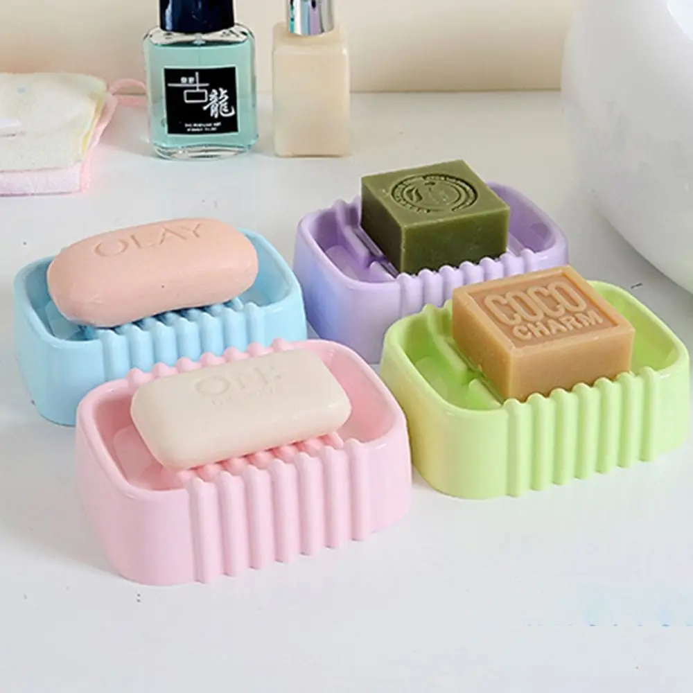 

Plastic Soap Dish High Quality Self Draining Keeps Soap Dry Soap Drain Rack Easy To Clean Soap Stand Bathroom