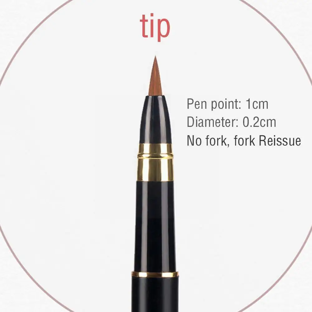 

Portable Paint Watercolor Brush Pen Soft Art Drawing Fountain Pens Refillable Brushes Chinese Stationery School Ink Calligr V7e8