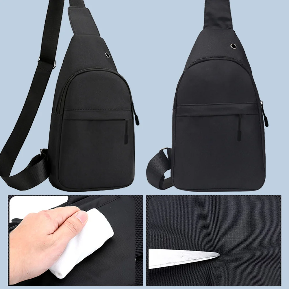 Men Fashion Backpack Crossbody Shoulder Bag Chest Pack with USB Charging Port Sling Side Women Travel Messenger Bag Chest Bag