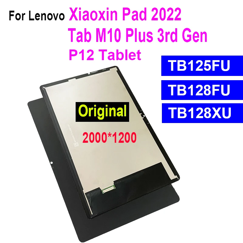 Оригинальный ЖК-дисплей 10,6 дюйма для планшета Lenovo Xiaoxin Pad 2022 P12 TB128FU TB125FU TB128XU, сенсорный экран с дигитайзером в сборе