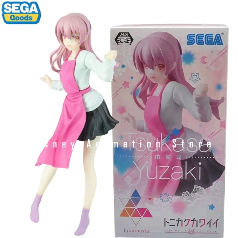 Фото Женская коллекция 100% оригинальная SEGA Luminasta FLY ME TO THE MOON Tsukasa Yuzaki кухонная одежда Аниме экшн-фигурки коллекция моделей №1