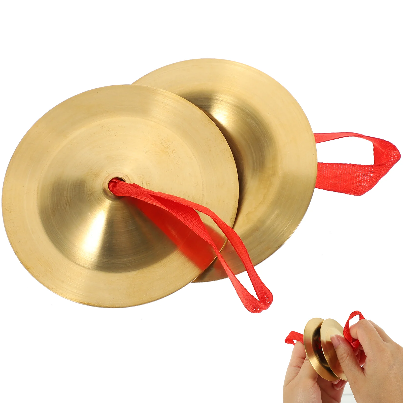 

Cymbals Cymbal Percussion Instrument Mini Dancing Props Tibetan Hand Finger Musical Copper Kids Chimes Tingsha Prop Partysinging