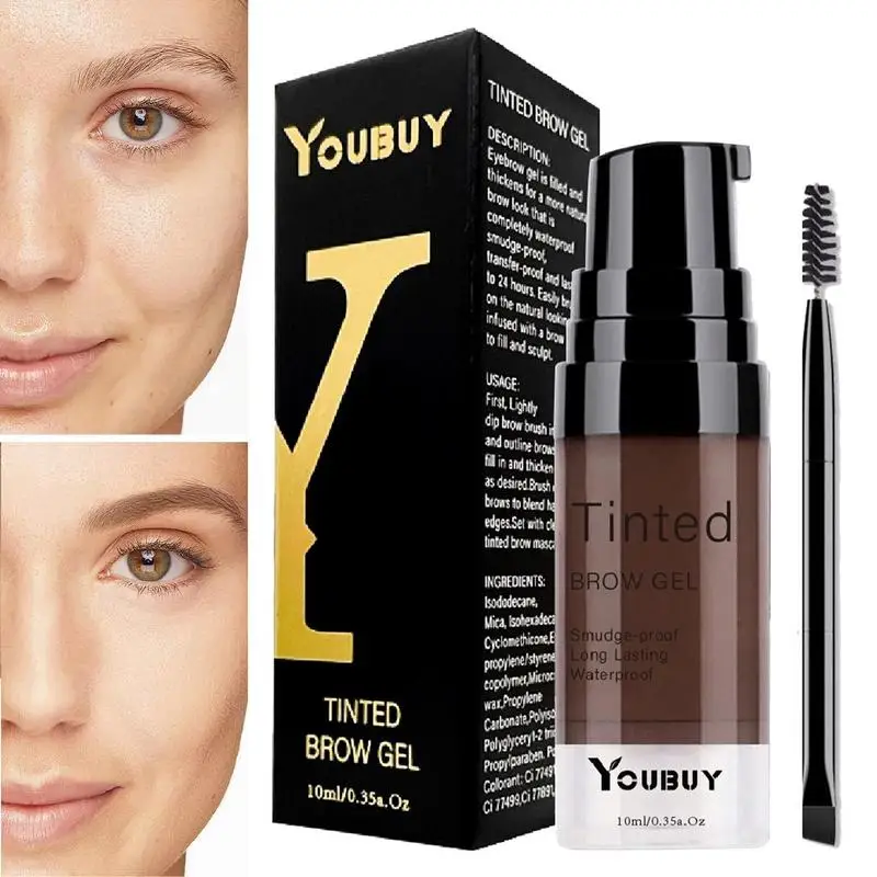 

Waterproof Quick-Drying Natural Eyebrow Long-Lasting Travel Portable Set Eyebrow Template Suitable For Diy At Home Salon Grade